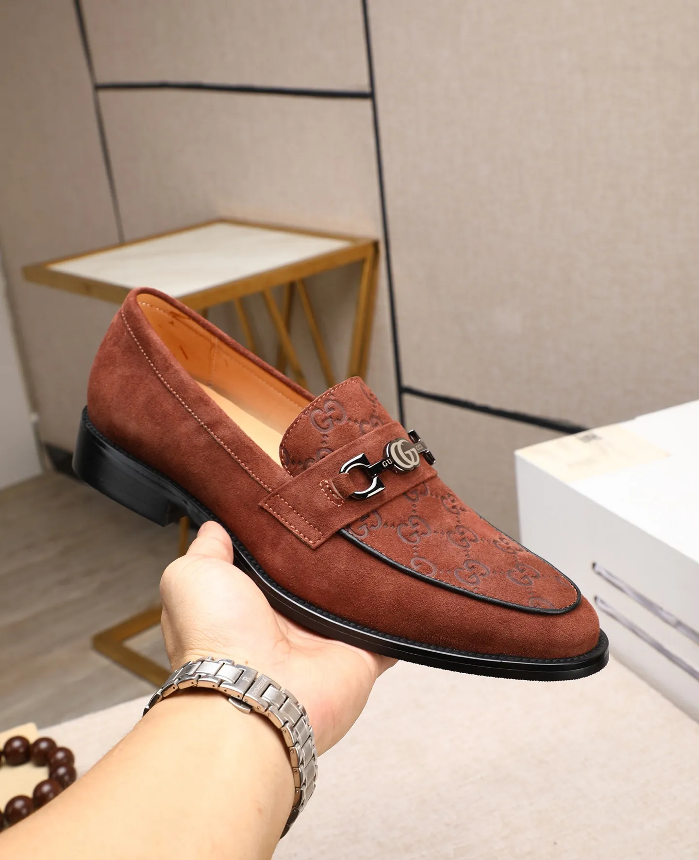 Men's shoes 💰520 📛📛Original (water-dyed cow lining) GUCCI official website formal shoes🌀 Italian 🇮🇹Imported cowhide➕Top imported water-dyed cowhide lining💋Finely handmade Original bottom, the real thing looks better when photographed in person Standard size 38-44